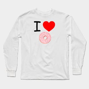 I Heart Donuts Long Sleeve T-Shirt